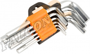 Набор ключей шестигр 8 пр (3.0-12 мм) средн (АвтоДело) (13890) 30338