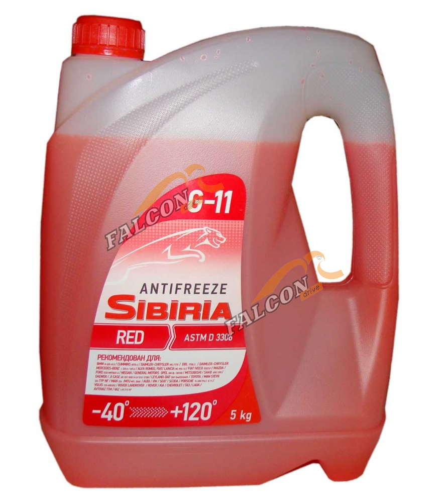 Антифриз SIBIRIA  G11 5кг (красный)