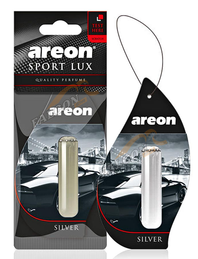 Ароматизатор подвес жидкий (AREON) Серебро LIQUID LUX 5ml  бутылочка 704LX02