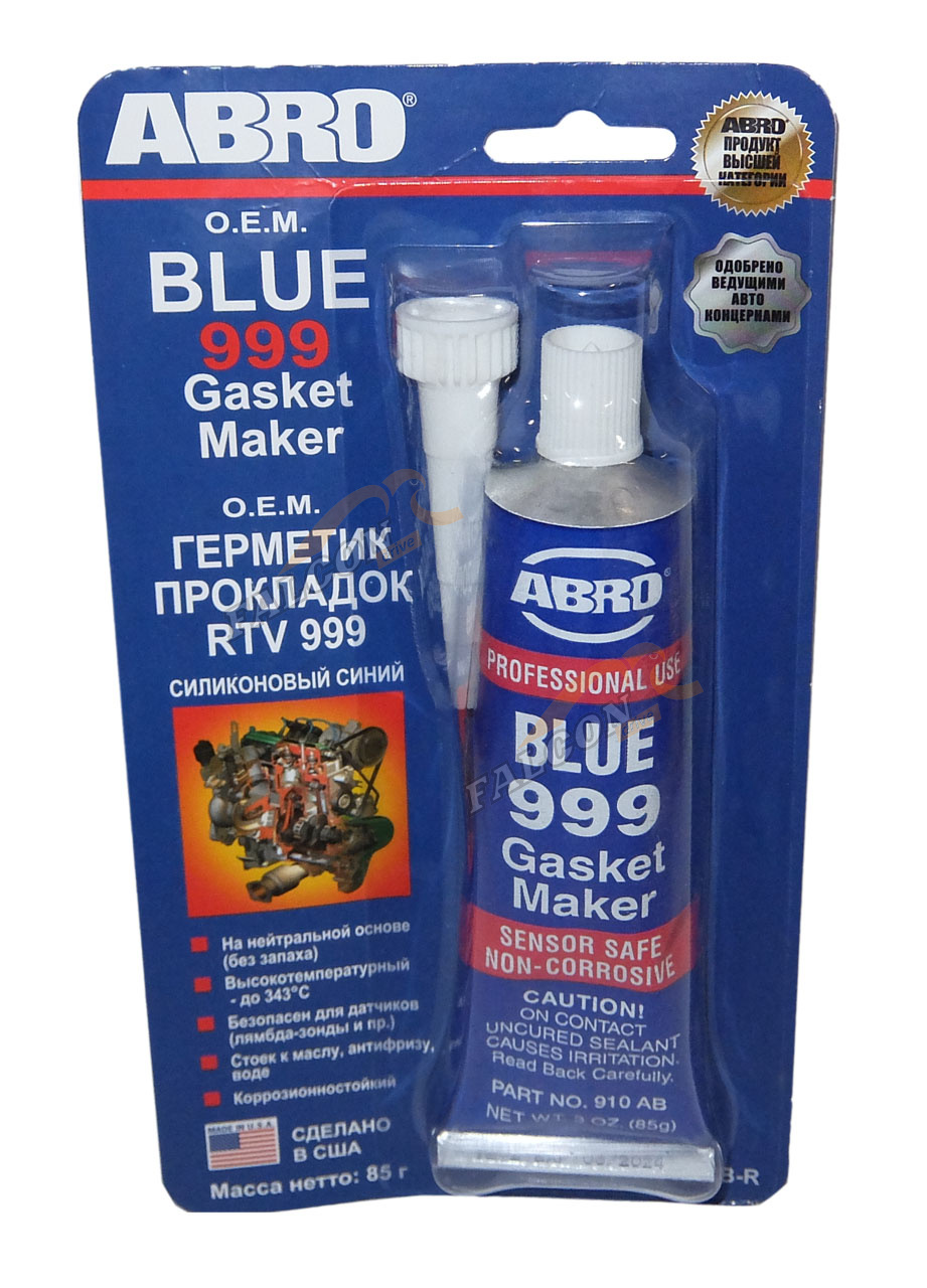 Формирователь прокладок термостойкий синий 85 гр (ABRO) 999 силиконовый