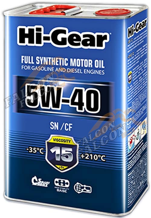 А/масло Hi-Gear 5W40  синт 4л