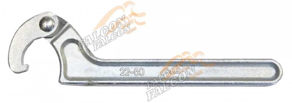 Ключ для круглых шлицевых гаек 22-60 (Камышин) шарнирный  12530