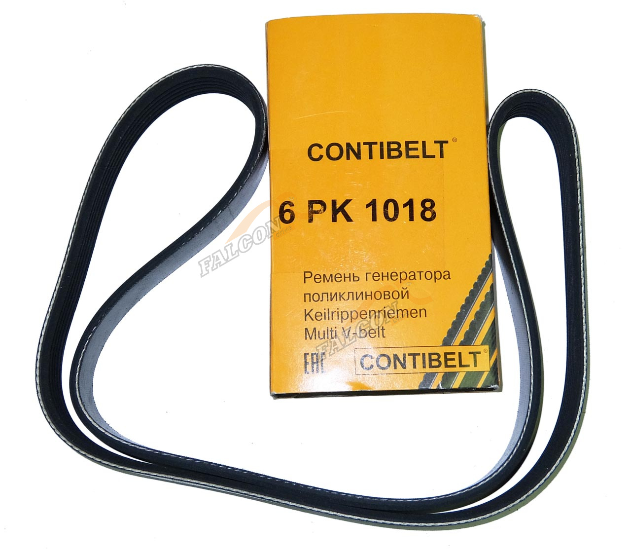 Ремень генер ВАЗ-1118 Kalina поликлиновой с кондиционером 6PK1018 1,4 16v (CONTIBELT)