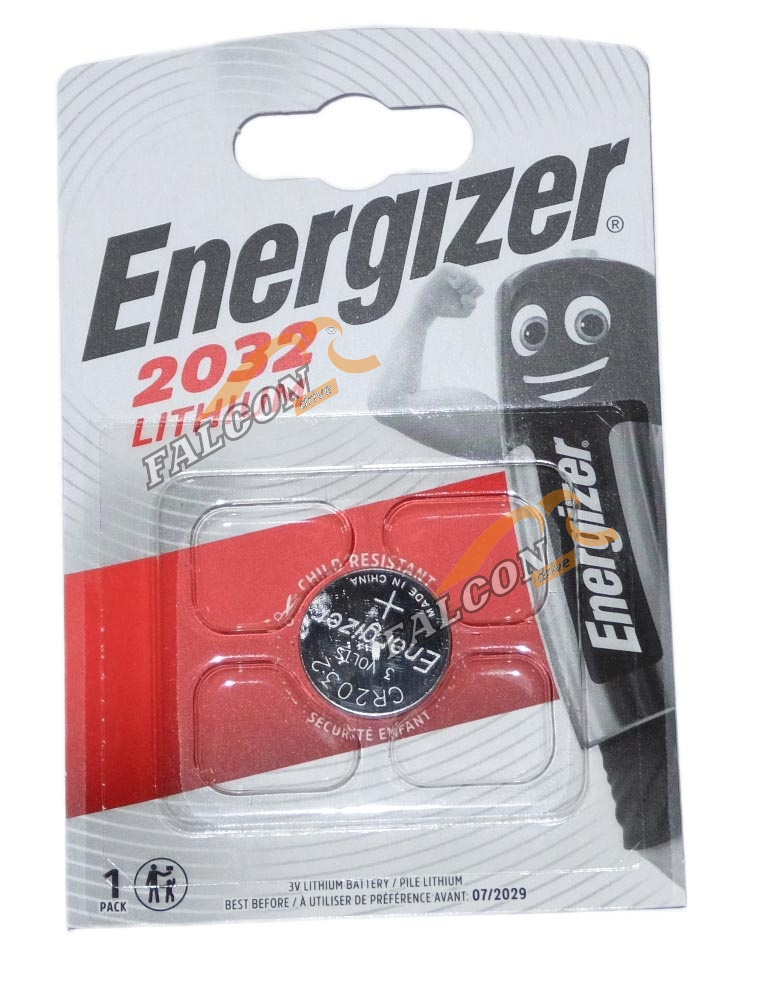 Батарейка CR2032 (Energizer) Lithium 1шт. блистер, таблетка 917-049