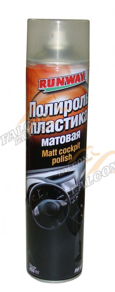 Полироль салона для пластика аэр 650 мл  матовая  (RUNWAY) RW 6129