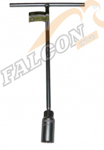 Ключ свечной шарнир *21 L 350 мм (ДТ) с резин встав