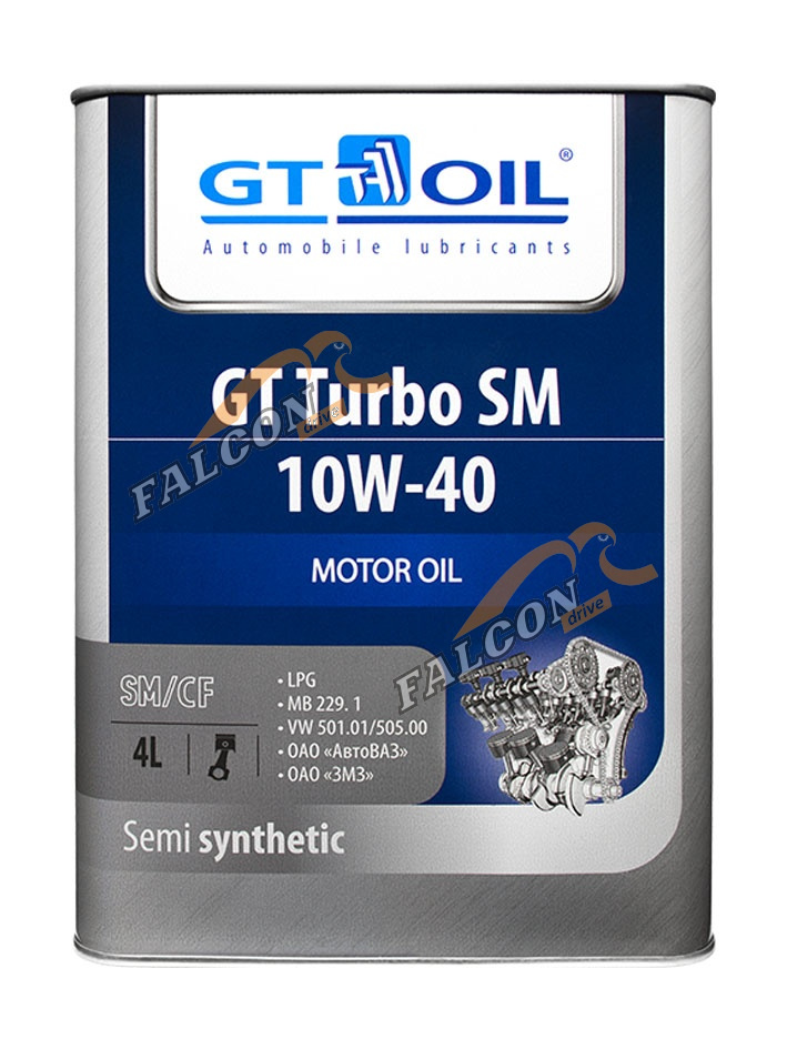 А/масло GT OIL Turbo SM 10W40 п/с  4 л