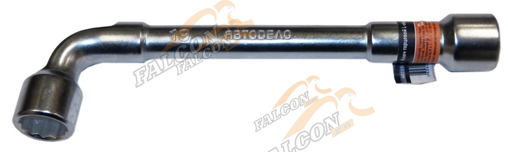 Ключ торцевой L-обр сквозной 19 мм 6гр под шпильку (АвтоДело) (11199) 40759