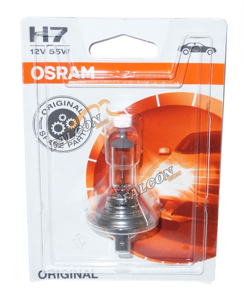 Лампа галог H7 12V55W (Osram) 64210 блистер