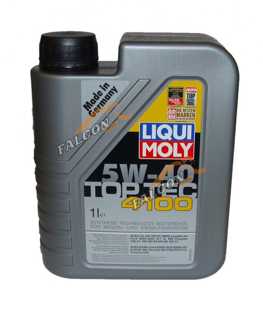 А/масло Liqui Moly 7500 Top Tec 4100  5W40 синт 1л