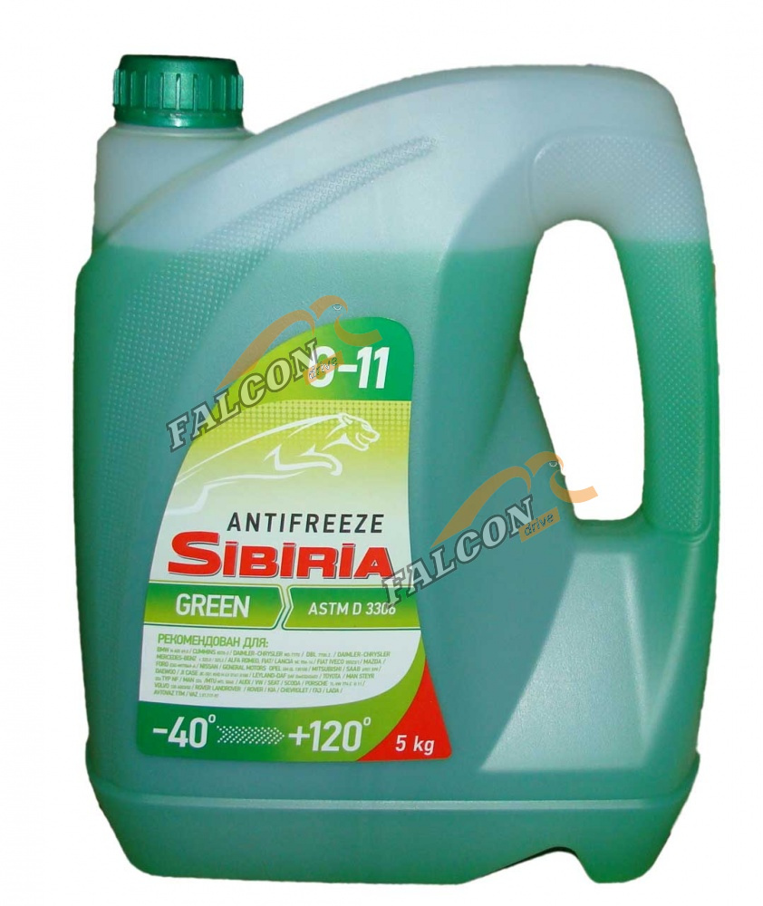 Антифриз SIBIRIA  5кг (зелёный)