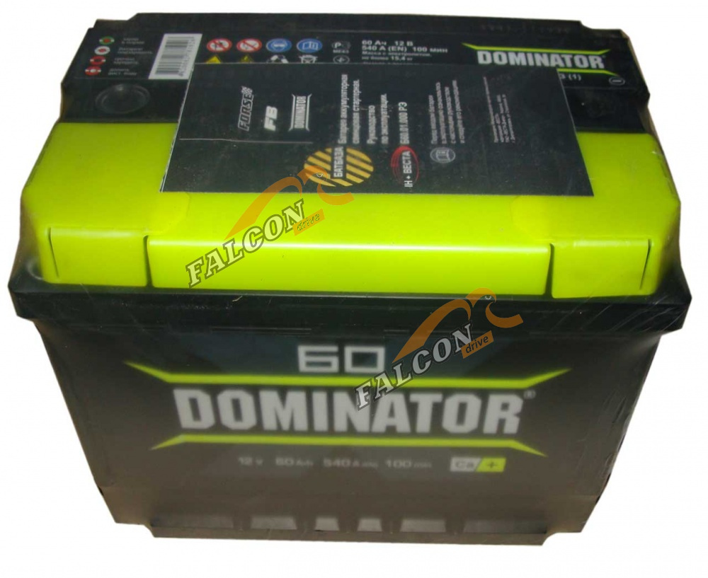 АКБ 60 Dominator (EN600) ДШВ 242х175х190 залит 