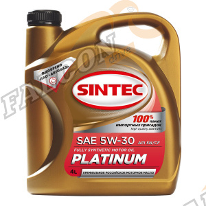 А/масло SINTEC Платинум 5W30 синт 4л API SL/CF