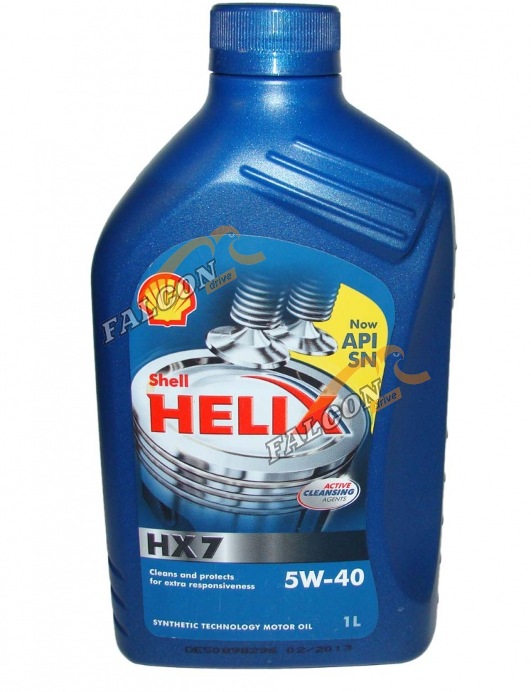 А/масло Shell Helix HX7 5W40 1 л