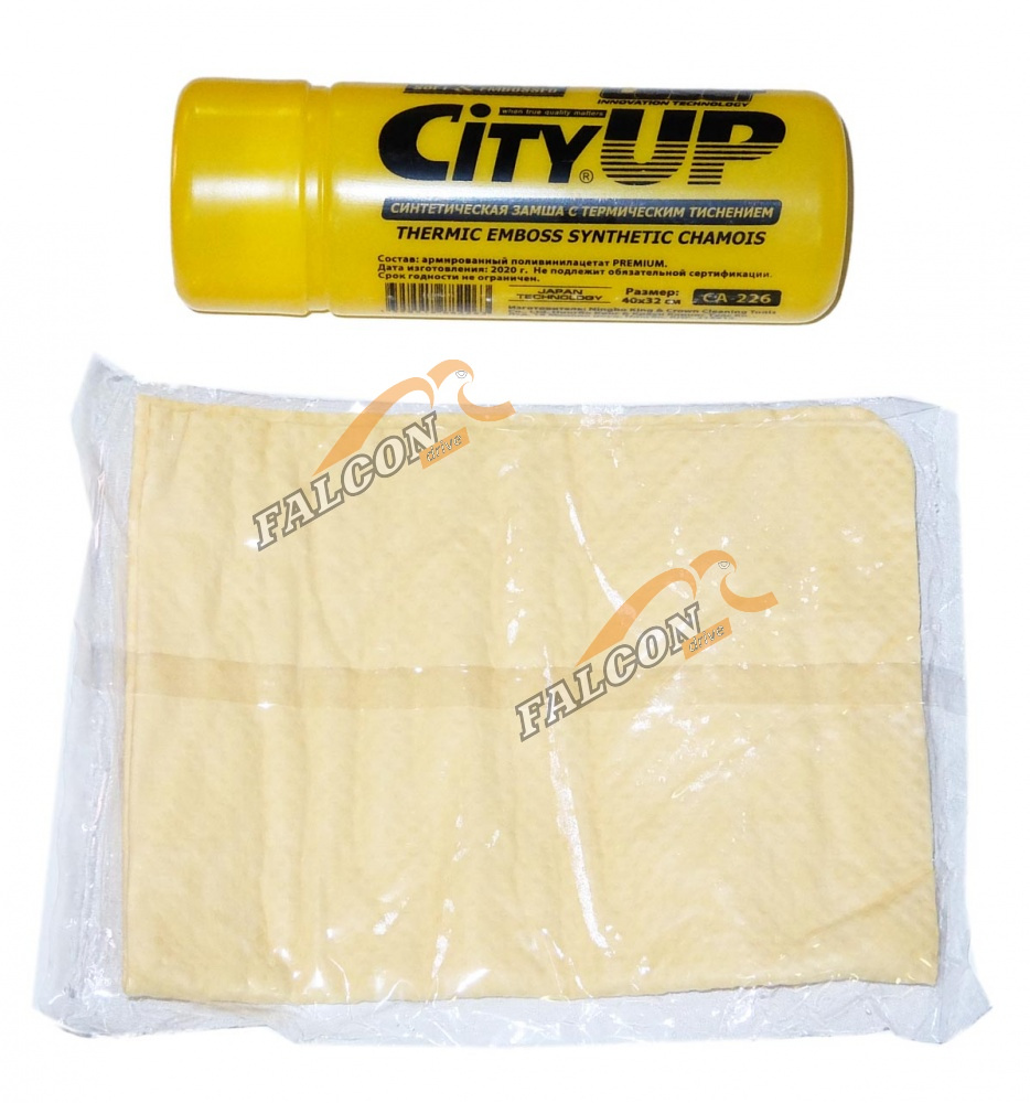 Синтетическая замшевая салфетка в тубе 40*32 (City Up) CU-226