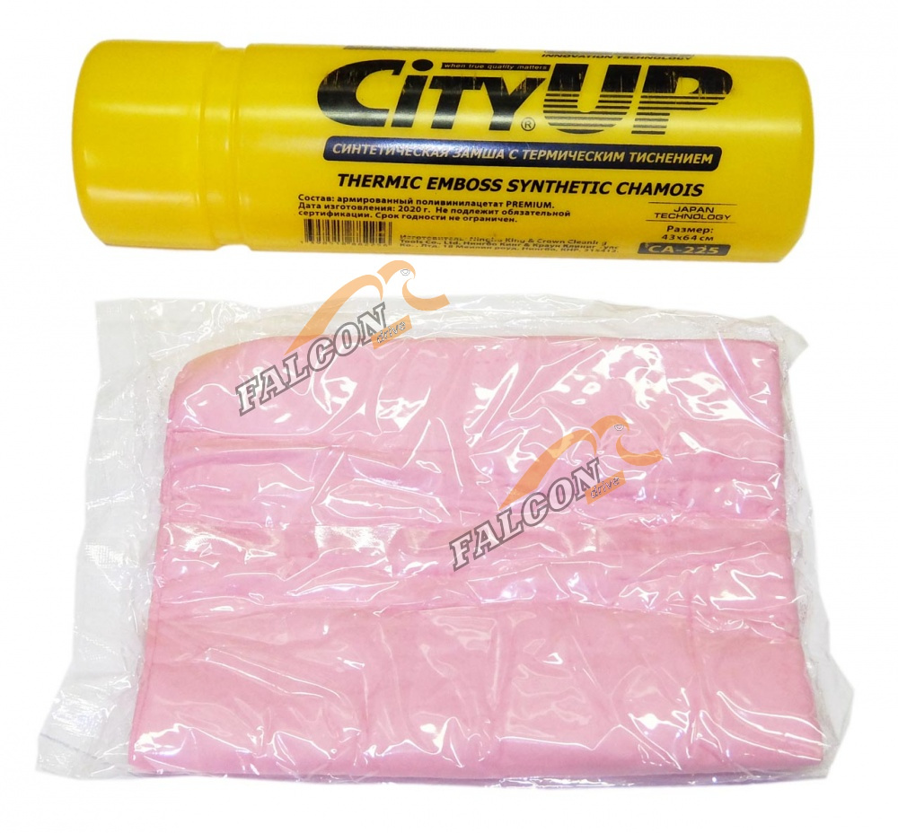 Синтетическая замшевая салфетка в тубе 76*35 (City Up) CU-225
