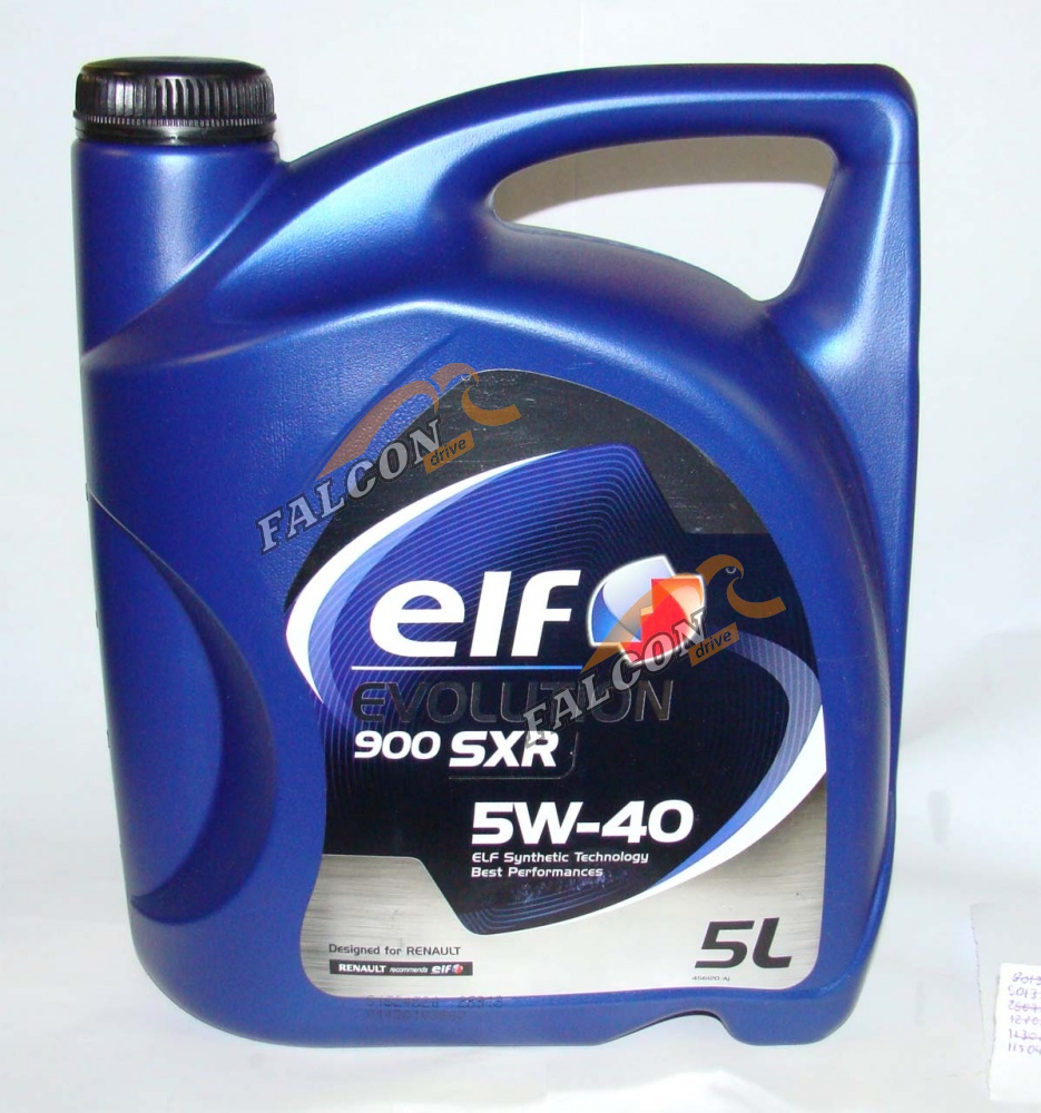 А/масло ELF Evolution 900 SXR 5W40  5 л (Evolution SXR 5W40)