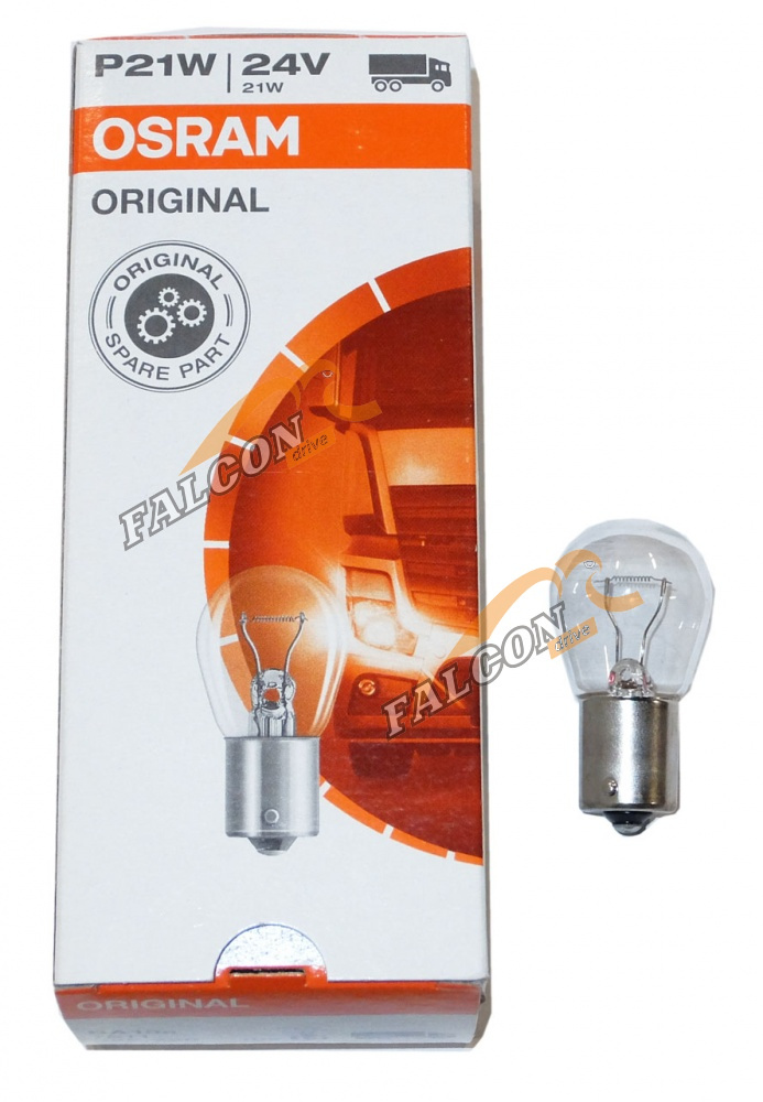 Лампа 24V P21W (Osram) (з/ход, поворотники, стоп) (Германия)