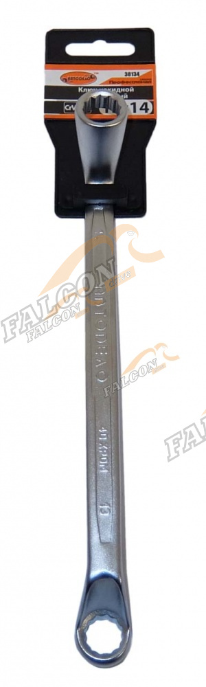 Ключ накидной коленч 13*14 (АвтоДело) Professional (10823) 38134