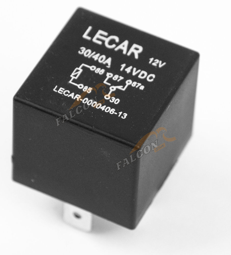 Реле замык 5-ти контактное 30/40А 12В с креп (LECAR) 