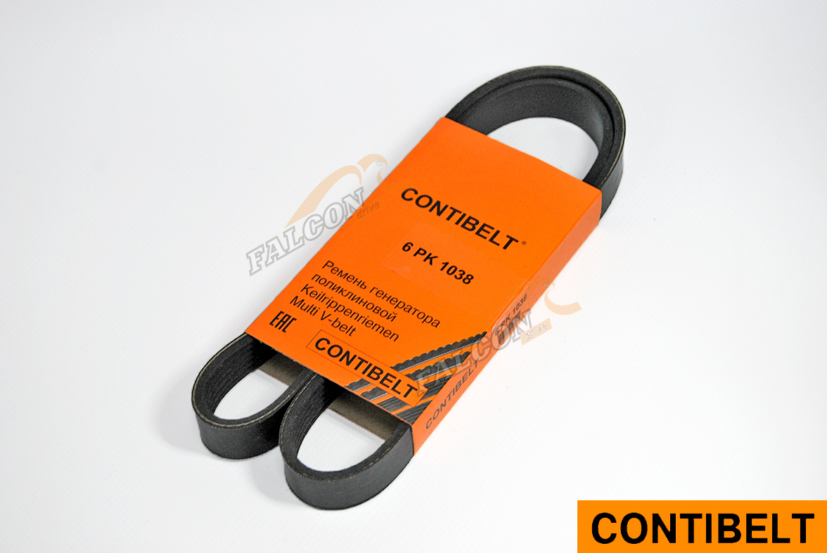 Ремень генер Лада Vesta 16V с кондиционером 6PK1038 (CONTIBELT) дв21129