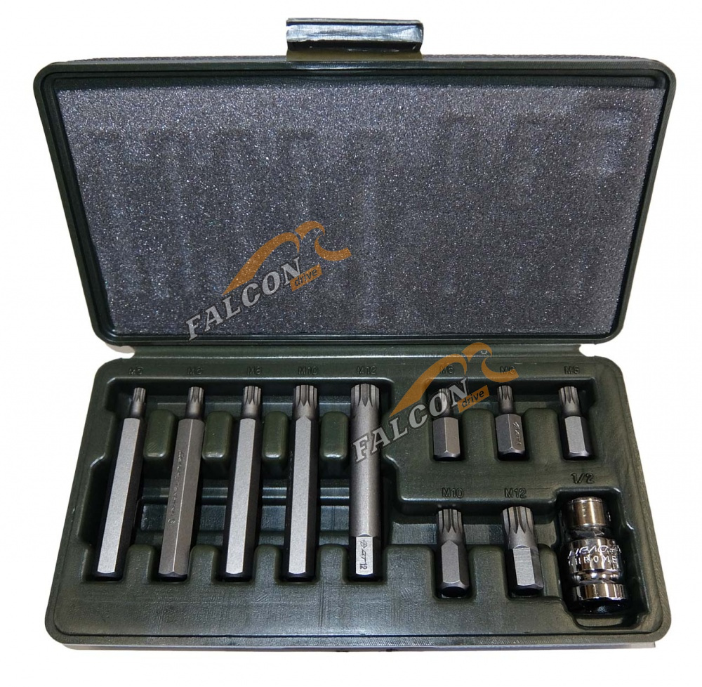 Вставки набор Spline 3/8" 11 пр (ДТ)(626791)