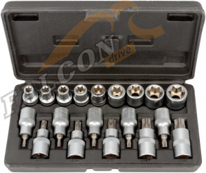 Головки набор 1/2" Torx 19 пр (АвтоДело) кейс (14635) 39840