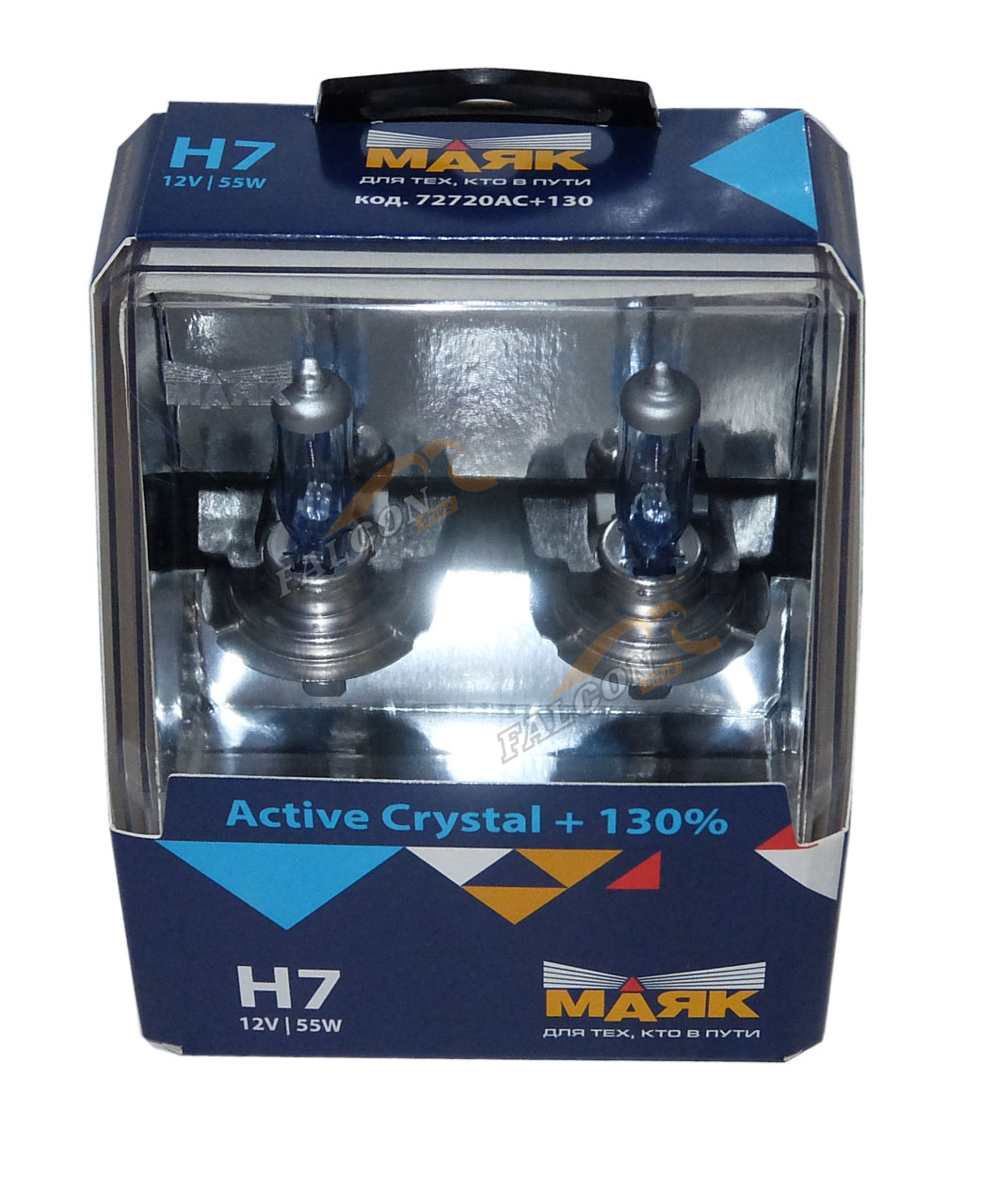 Лампа H7 галог 24V70W+130% (Маяк) Active Crystal к-т 2шт 
