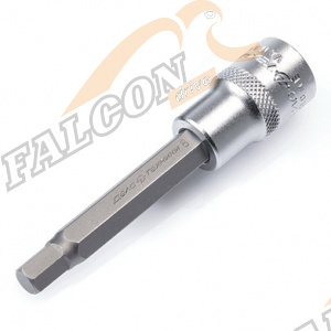 Головка со вставкой шестигр 5 мм 1/2" L 100мм (ДТ)