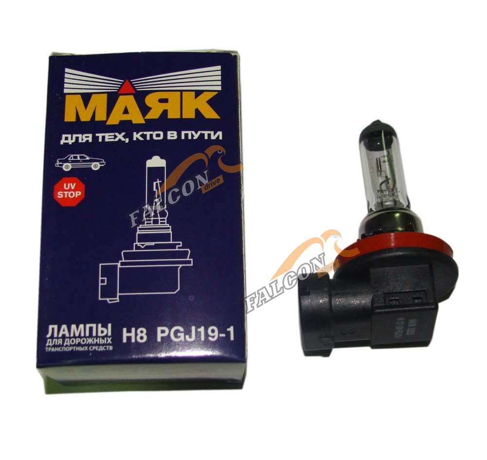 Лампа H8 галог 12V35W (Маяк) 52820