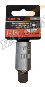 Головка со вставкой квадрат 10 мм 1/2" (АвтоДело) Professional (14815) 39270