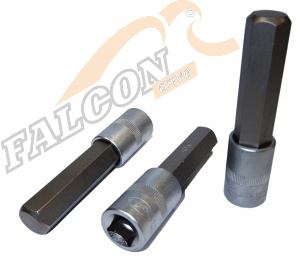 Головка со вставкой шестигр 10 мм 1/2" L 100 мм (АвтоДело) удлин (14983) 39390