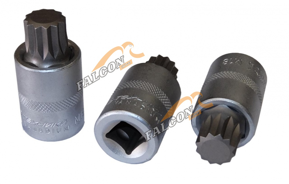 Головка со вставкой Spline M12 1/2" L 55мм (ДТ)