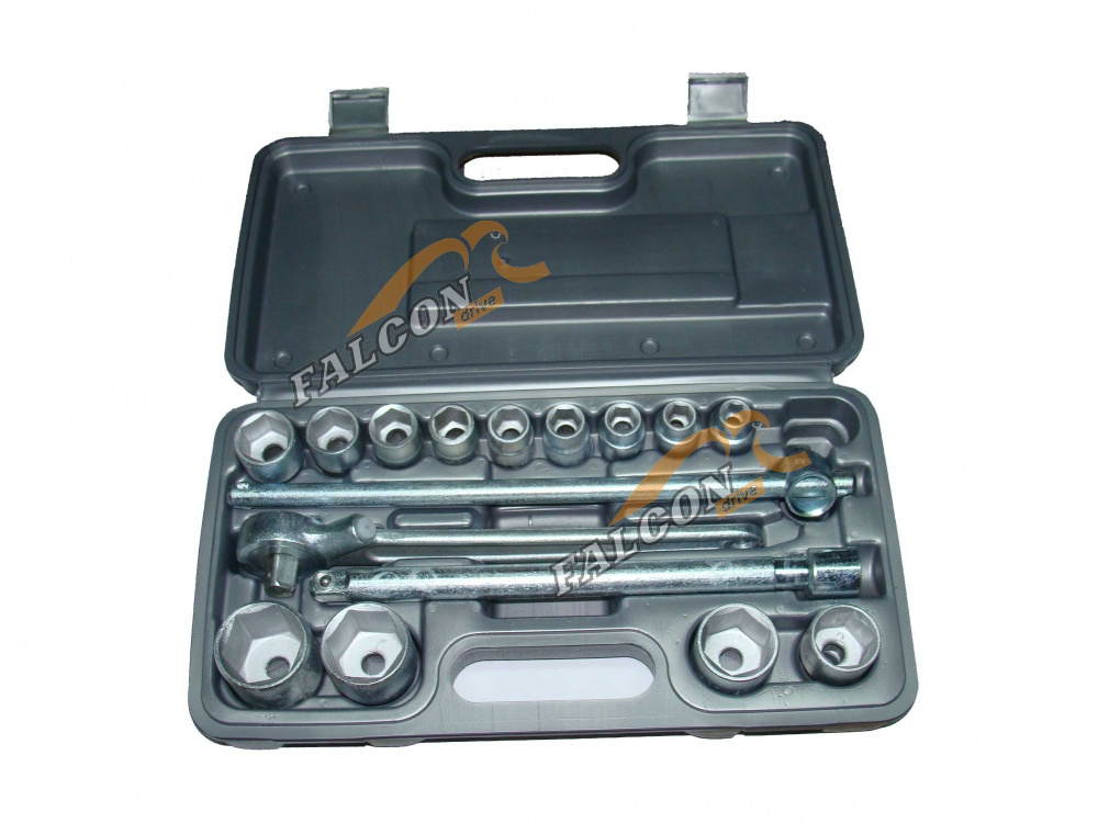 Головки набор 1/2" 6 гр 16 пр (НИЗ) пласт/ф цинк НИЗ-№2"П" 57069025  10243