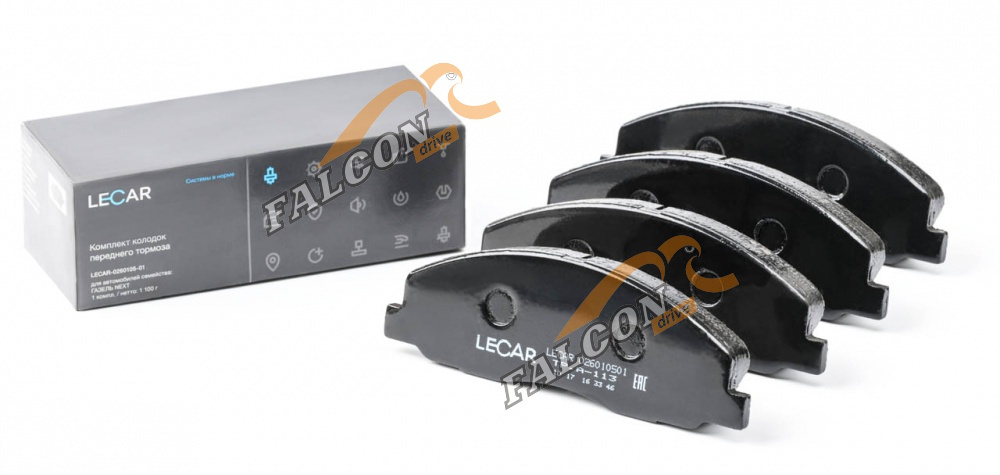 Колодка торм перед ГАЗЕЛЬ NEXT (LECAR)