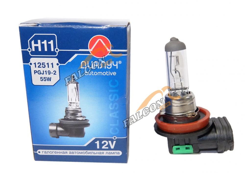Лампа H11 галог 12V55W (ДИАЛУЧ) 12511