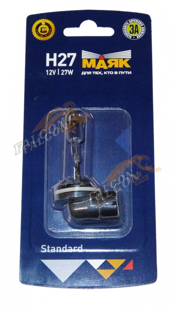 Лампа H27 галог 12V27W (Маяк) 52727/2/BL