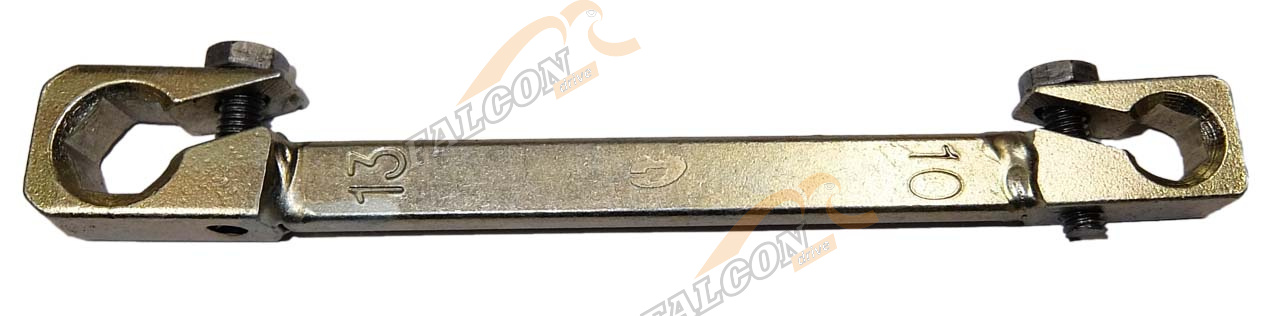 Ключ разрезной прокачной 10*13*2 ВАЗ (Автом-2) 2 зажима
