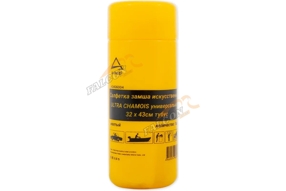 Синтетическая замшевая салфетка в тубе 32*43 (Arnezi) A0406004