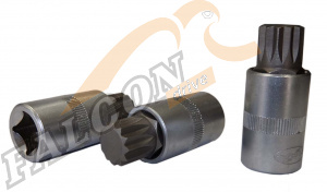 Головка со вставкой Spline M8 1/2" (АвтоДело) (15001) 39508