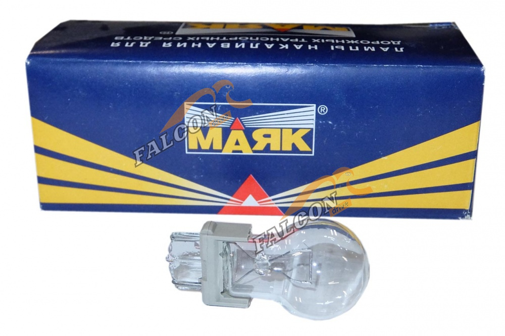 Лампа 12V27W (Маяк) (иномарки) W2.5x16d 61156 