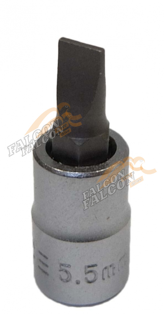 Головка со вставкой шлиц 5,5 мм 1/4" L=32 мм (Force) 32332055