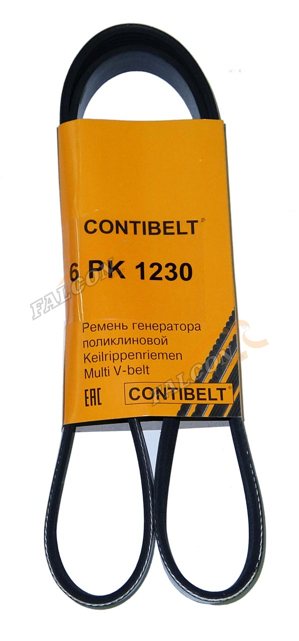 Ремень генер ГАЗ дв 406 6PK1230 (CONTIBELT)