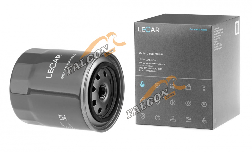 Фильтр масляный  ГАЗ-406 ( LECAR) 