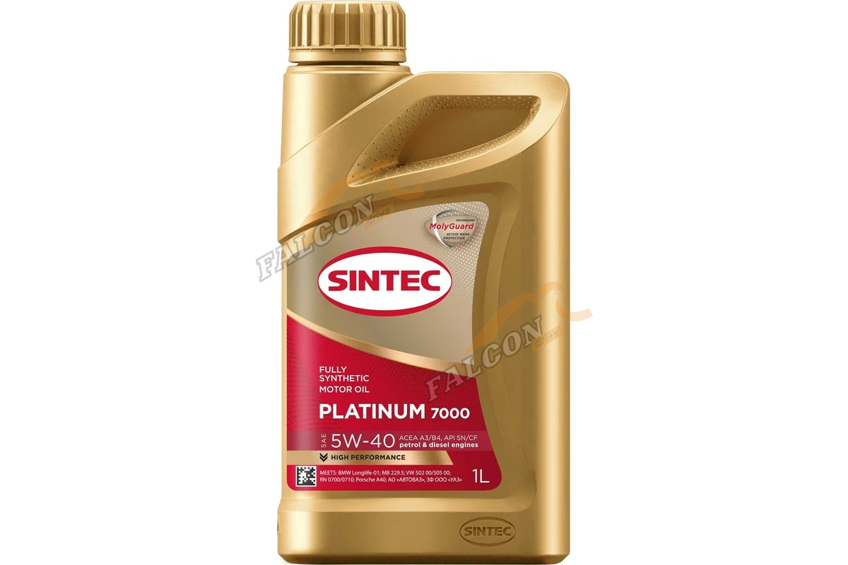 А/масло SINTEC Платинум 7000 5W40 API SN/CF A3/B4 синт 1л 