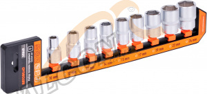 Головки набор 1/2" 6 гр 9 пр (АвтоДело) холдер (15437) 39849
