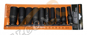 Головки набор 1/2" 6 гр ударные 10 пр (АвтоДело) (10255) 39810