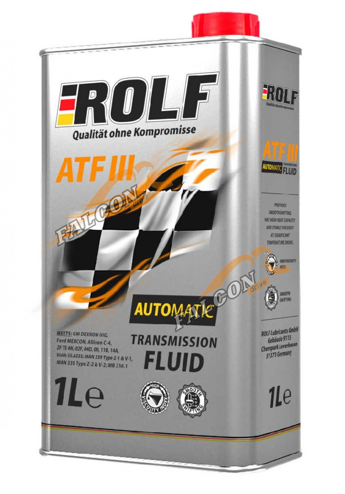 Масло трансм ATF Dex III Rolf 1л МЕТАЛЛ