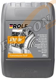 Масло трансм ATF Dex III Rolf 20 л