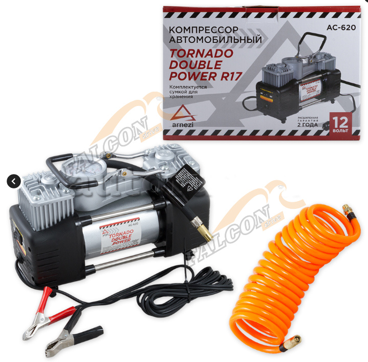 Компрессор TORNADO 2-ух поршневой Double Power (Arnezi) 300W 25А 60л/мин, 2 цилиндра A0302013